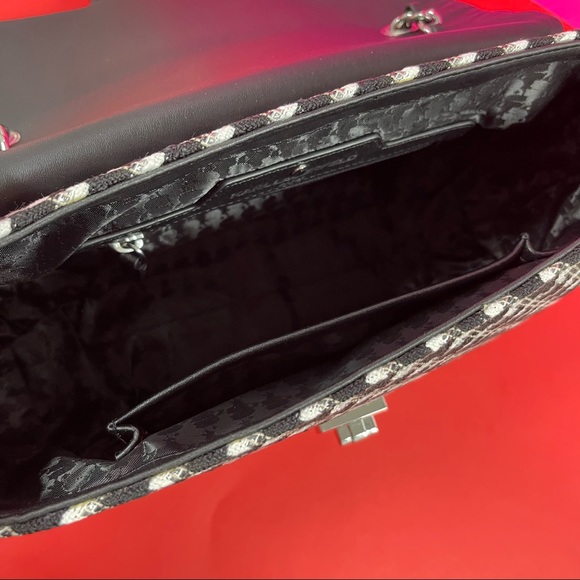 💔SOLD! NWT KARL LAGERFELD DOUBLE FLAP DOUBLE CHAIN 2 WAY BAG - Picture 16 of 16